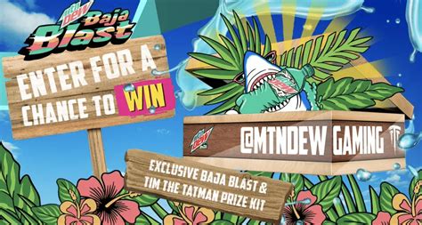 Mtn Dew Gaming Mtn Dew Baja Blast Twitter Sweepstakes Everything You