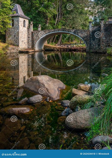 Stone Bridge At The Cedar Creek Samford Brisbane Queensland