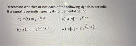 Solved Determine Whether Or Not Each Of The Following