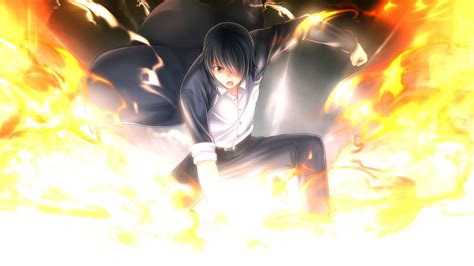 Download Fire Anime Punch Wallpaper