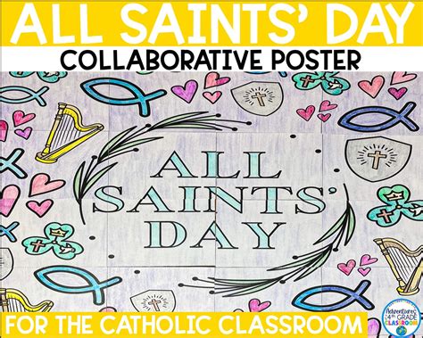 All Saints' Day Collaborative Poster Catholic - Etsy