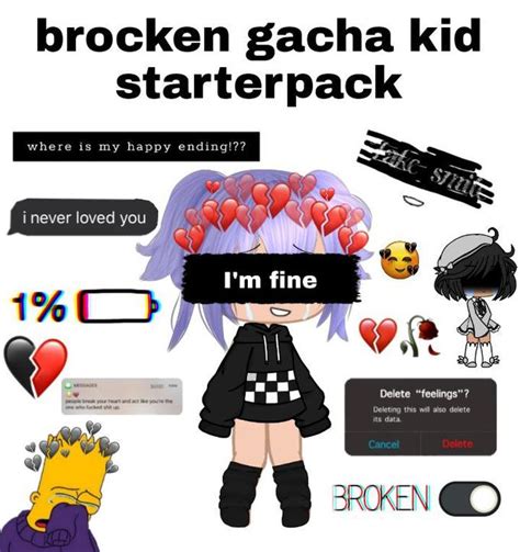 Brocken Gacha Kid Starterpack R Starterpacks Starter Packs Know