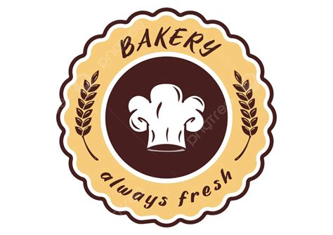 Logo For A Bakery Featuring A Flat Design With A Baker Hat And Wheat