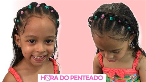 INCRÍVEL Penteado Fácil Tiara Trançada e Ligas penteado