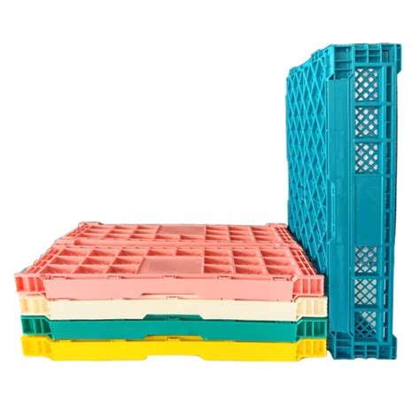 Heavy Duty Moving Turnober Vented Mesh Foldable Collapsible Plastic