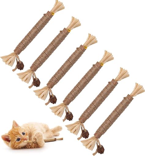 Pcs Catnip Toys Silvervine Chew Stick Natural Silvervine Blend