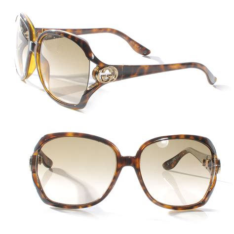 GUCCI Tortoise Shell GG Sunglasses 2986S 52876