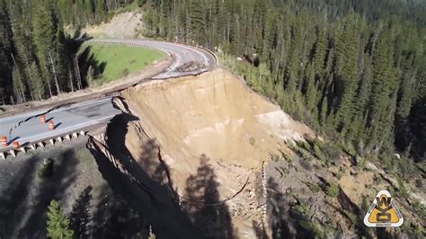 Large Chunk Of Wyomings Teton Pass Road Collapses