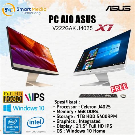 Jual Asus Pc Aio V Gak Ba W Intel J Gb Tb Hdd Fhd