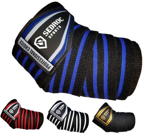 Sedroc Sports Professional Weight Lifting Elbow Wraps Powerlifting Sup