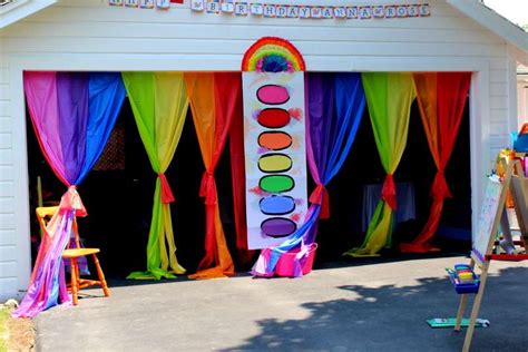 Rainbow Art Birthday Party Ideas Photo 2 Of 91 Catch My Party