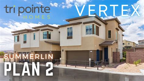 Vertex By Tri Pointe Modern Townhomes For Sale In Summerlin Las Vegas