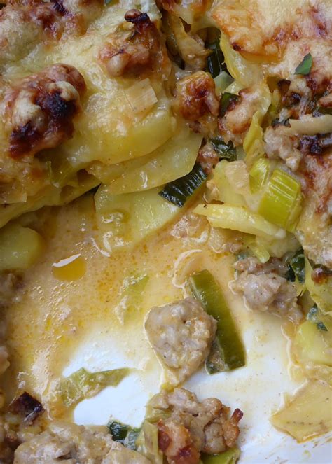 Potato Leek Casserole With Ground Pork Recipe Ground Pork Recipes