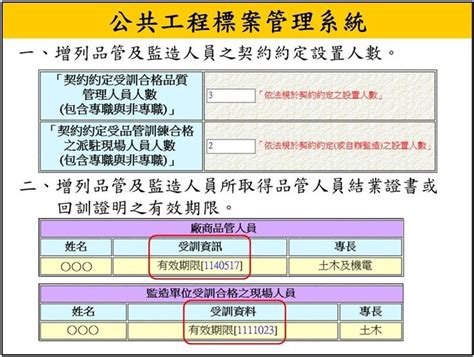 公共工程標案管理系統對於品管及監造人員之檢核及預警機制未臻周妥，審計部促請改善 中華民國審計部全球資訊網