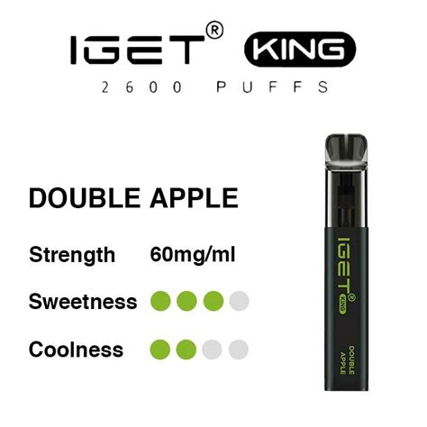 Iget King Puffs Double Apple Iget Bar