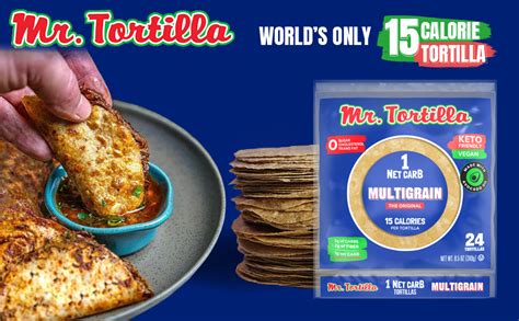 Mr Tortilla 1 Net Carb Tortilla Variety Pack 96 Tortillas Keto Low Carb Low