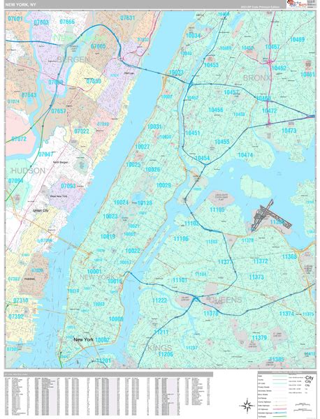 New York City Zip Code Map