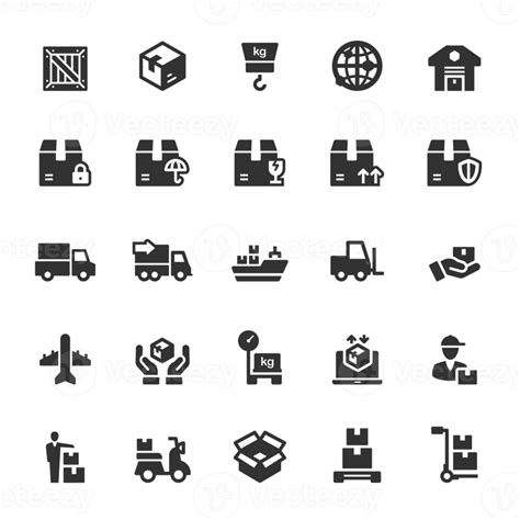 Icon Set Logistic And Delivery 22791465 Png