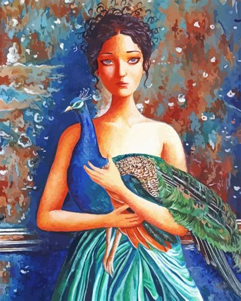 Peacock Woman D Diamond Painting Diamondpaintings Pro