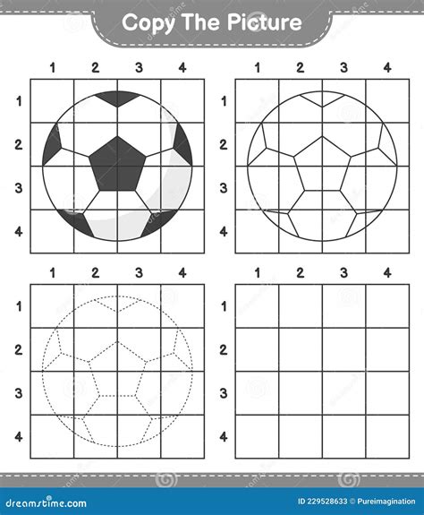 Copy The Picture Copy The Picture Of Soccer Ball Using Grid Lines