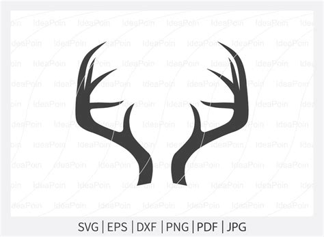 Deer Antlers Svg Deer Antlers Reindeer Antlers Svg Antlers Svg Cricut Silhouette So Fontsy