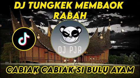 Dj Tungkek Mambaok Rabah Cabiak Cabiak Si Bulu Ayam Remix Full Bass Viral Tiktok Terbaru 2023