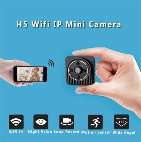 H5 Mini Kamera Wifi Bezprzewodowa Kamera IP 720 P HD Ciała Czujnik