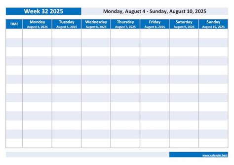 Timeshare 2025 Weeks Calendar Printable Monthly Subscription Aleta