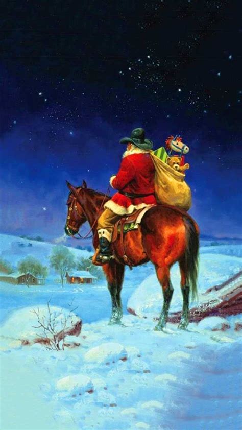 Cowboy Christmas Wallpaper - iXpap