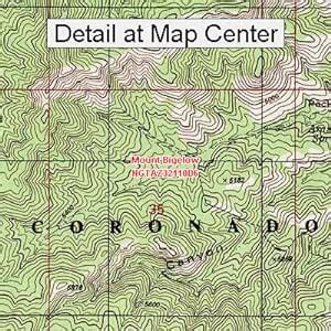 Amazon Usgs Topographic Quadrangle Map Mount Bigelow Arizona