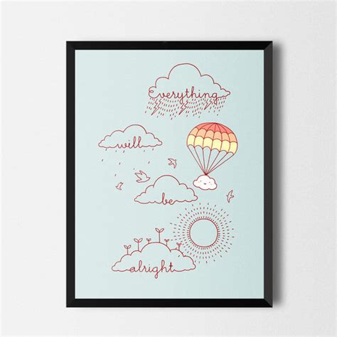 Everything will be alright - Art print | I Love Doodle - The visual art ...