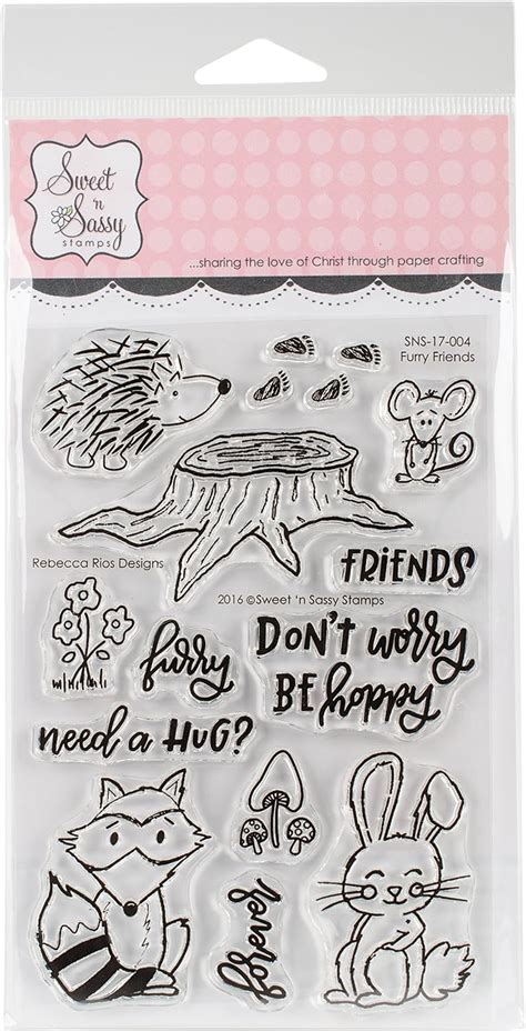 Sweet N Sassy Clear Stamps 4x6 Furry Friends Arts