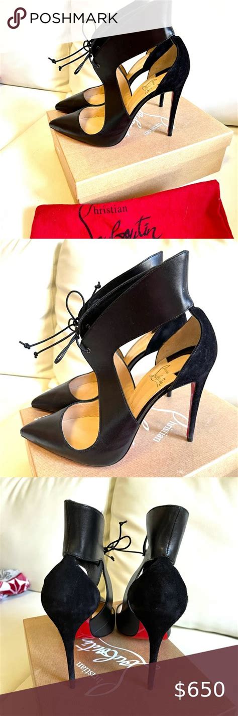 Christian Louboutin Ferme Rouge Black Nappa 100 Pumps Christian