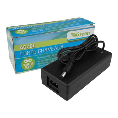 FONTE CHAVEADA 12V 5A CFTV PLUG P4 CHIP SEM CABO