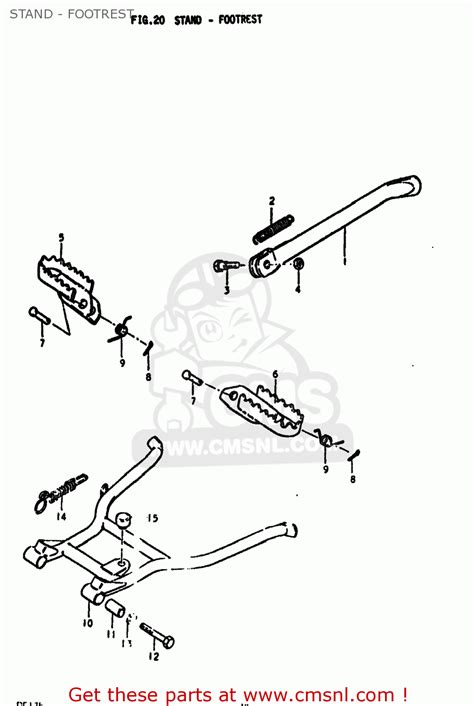 Suzuki Pe N Usa E Stand Footrest Buy Original Stand