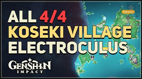 All Koseki Village Electroculus Locations Genshin Impact Youtube