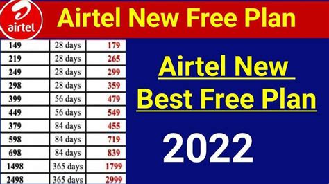 Airtel Best Recharge Plan Best Airtel Plan Days