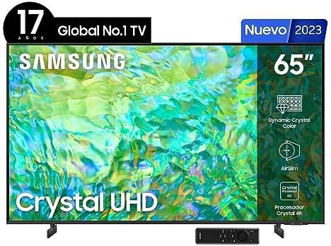 Samsung Pantalla LED Smart TV De 65 Pulgadas 4K UHD UN65CU8000FXZX