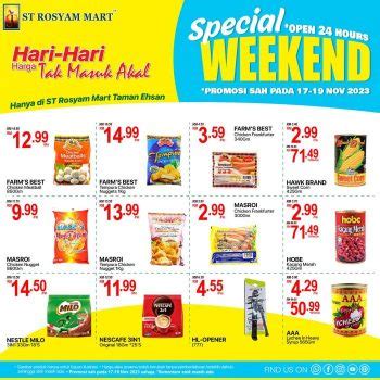 Nov St Rosyam Mart Taman Ehsan Weekend Promotion