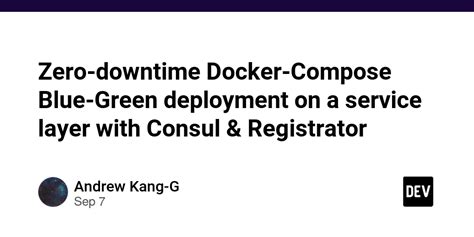 Zero Downtime Docker Compose Blue Green Deployment On A Service Layer