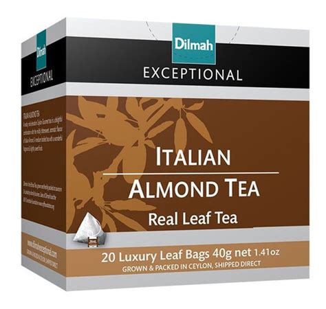 Pack 2x Té Negro 20 Dilmah Sabor Almendra Italian Almond Cuotas sin