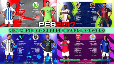 PES 2017 New Menu Background Season 2022 2023 YouTube