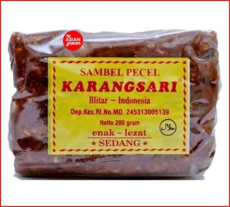 Sambal Pecel Karangsari Sedang G Indonesian Condiments Instant Gado