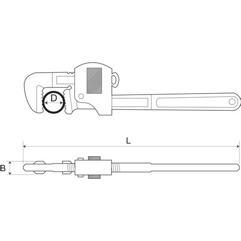 Klucz Do Rur Typu Stillson 450 Mm 361 18 BAHCO