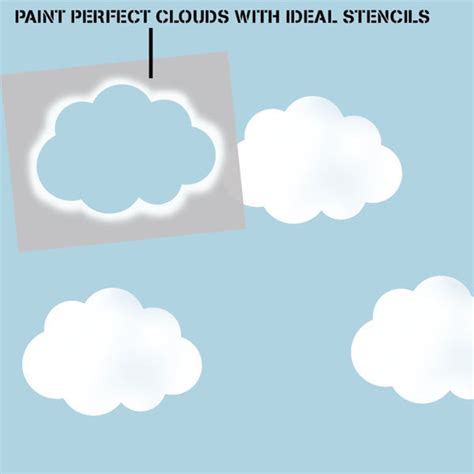 Cloud Stencil Nursery Kids Room Wall Decor Painting Stencil - Etsy