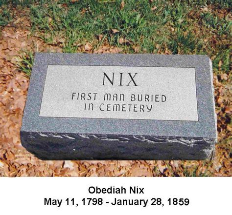 Obediah Nix Find A Grave Memorial