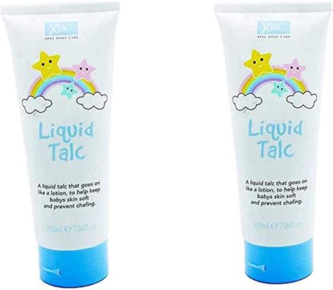 Liquid Talc Lotion 200ml (Pack of 2) - Protects baby skin and prevents ...