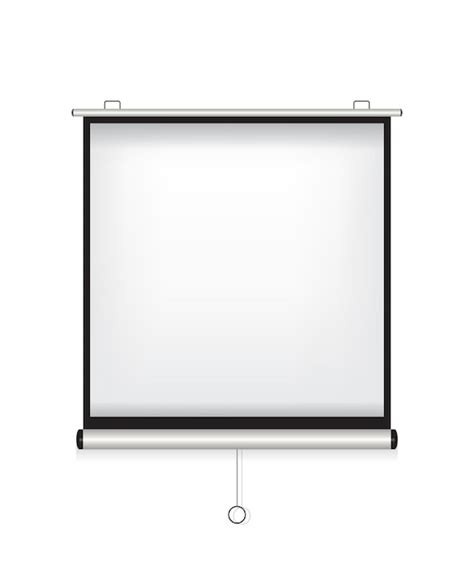 Premium Vector | Projector screen white illustration