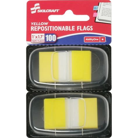 Skilcraft Repositionable Self Stick Flags X Rectangle