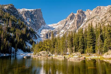 Sueño lago montañas rocosas colorado ee uu Foto Premium